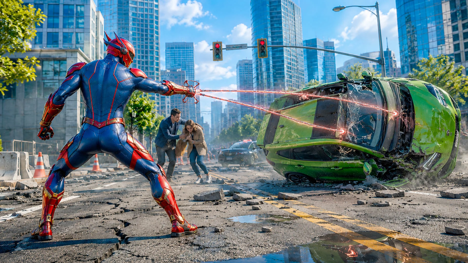 Flying Spider Hero Action Game screenshot
