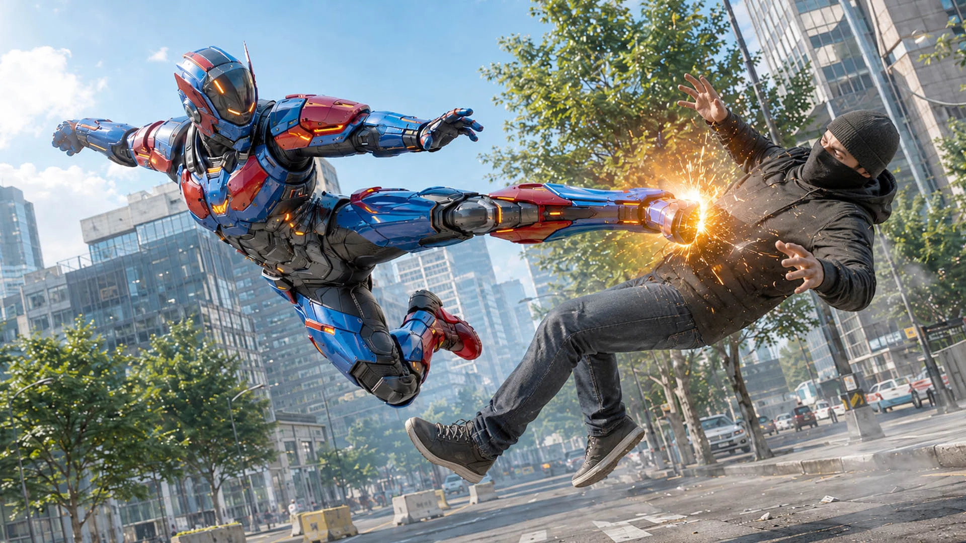 Flying Spider Hero Action Game screenshot