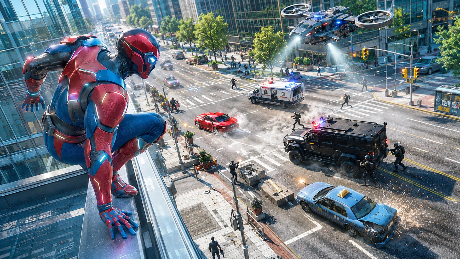 Flying Spider Hero Action Game screenshot
