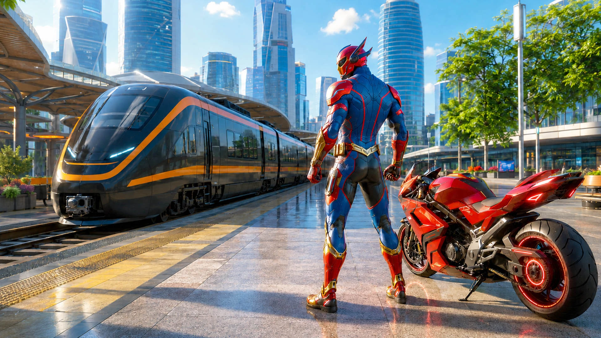 Flying Spider Hero Action Game screenshot