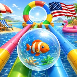 Symbol von Fisch Rollball Spiel
